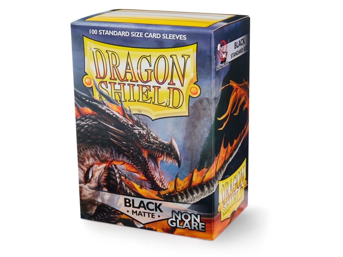 Dragon Shield Non-Glare Sleeve - Black 100ct Dragon Shield Dragon Shield    | Red Claw Gaming