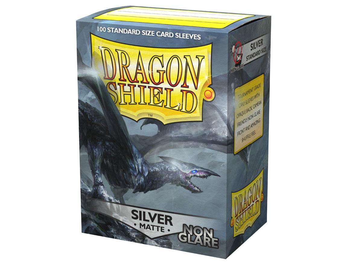 Dragon Shield Non-Glare Sleeve - Silver 100ct Dragon Shield Dragon Shield    | Red Claw Gaming