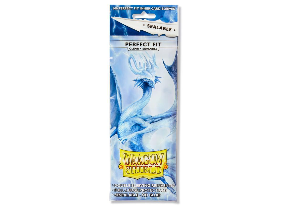 Dragon Shield Perfect Fit Sleeve Sealable- Clear 100ct Dragon Shield Dragon Shield    | Red Claw Gaming