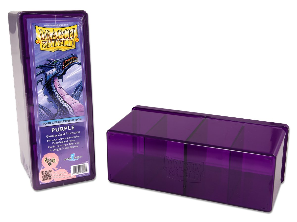 Dragon Shield Four Compartment Box – Purple Dragon Shield Dragon Shield    | Red Claw Gaming
