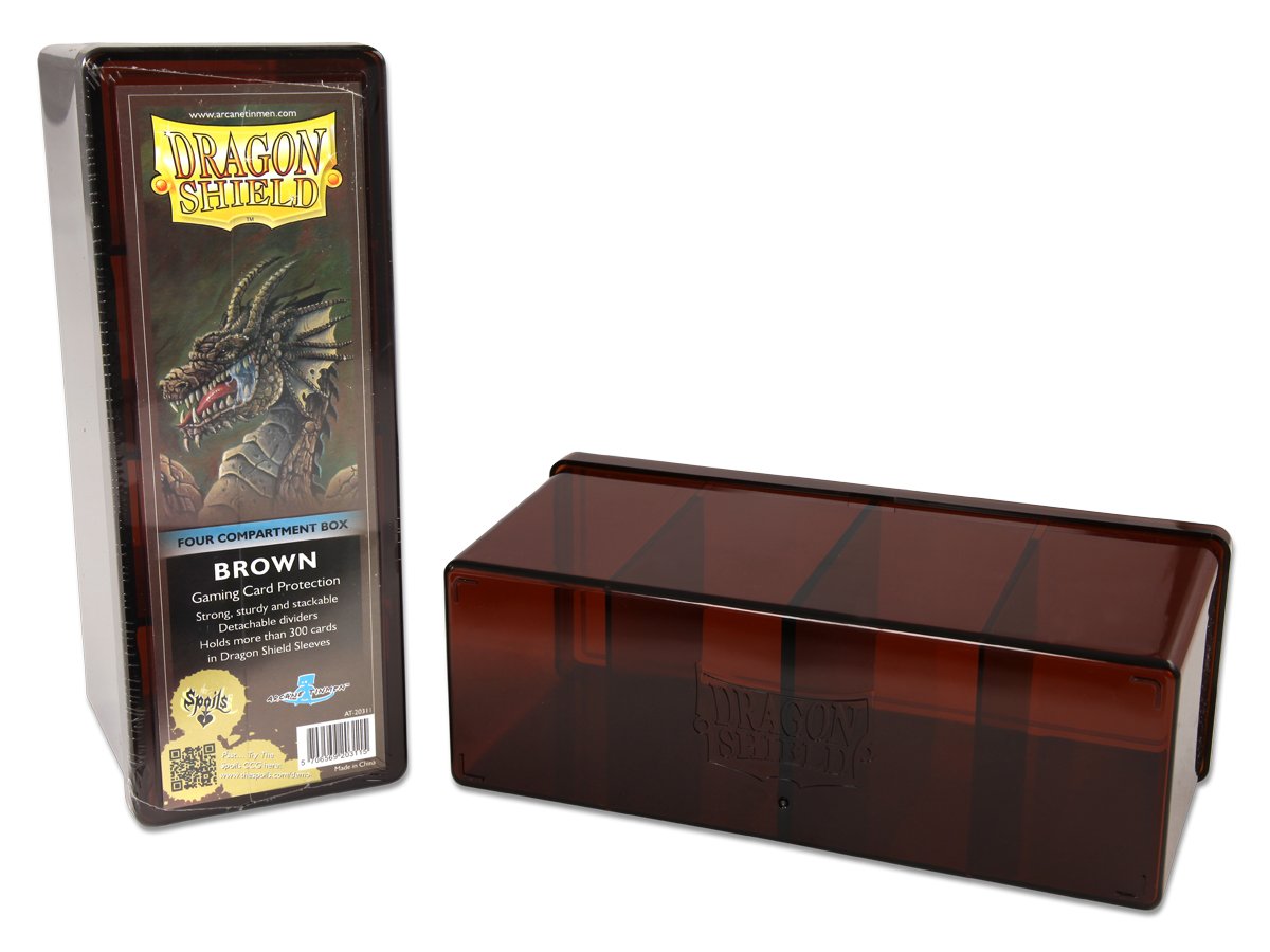 Dragon Shield Four Compartment Box – Brown Dragon Shield Dragon Shield    | Red Claw Gaming