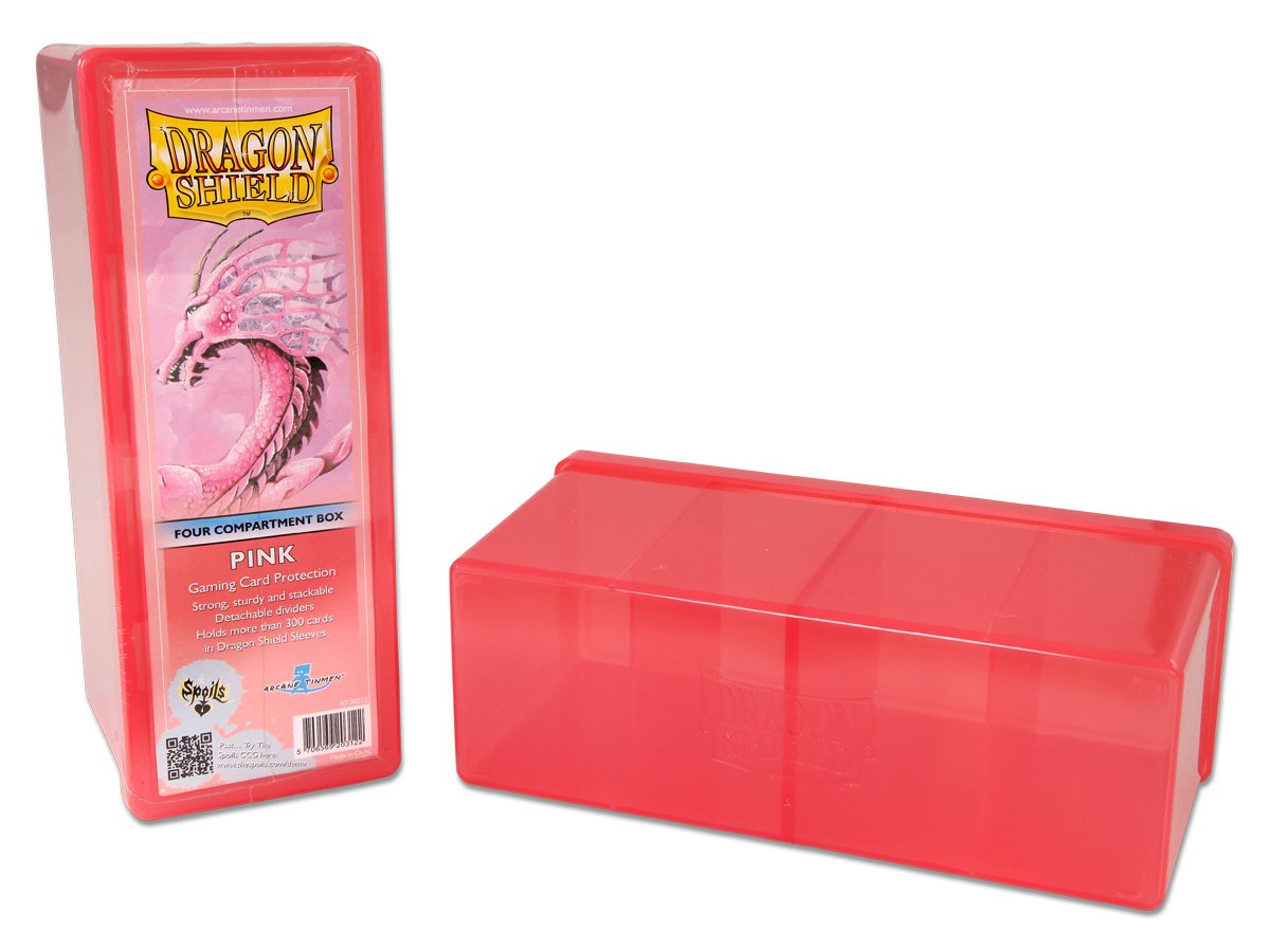 Dragon Shield Four Compartment Box – Pink Dragon Shield Dragon Shield    | Red Claw Gaming