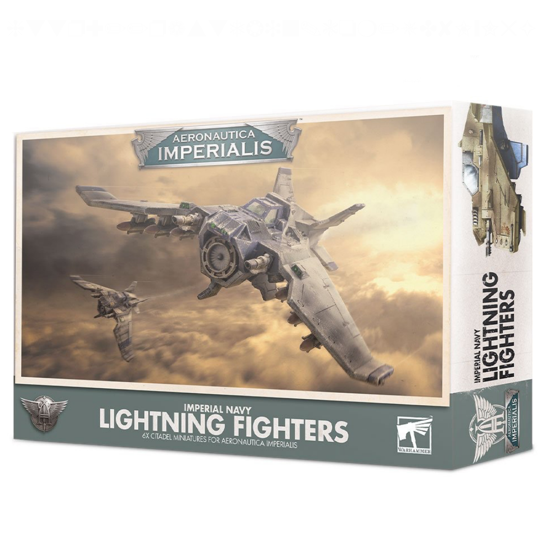 AERONAUTICA IMPERIALIS IMPERIAL NAVY LIGHTNING FIGHTERS Aeronautica Imperialis Games Workshop    | Red Claw Gaming