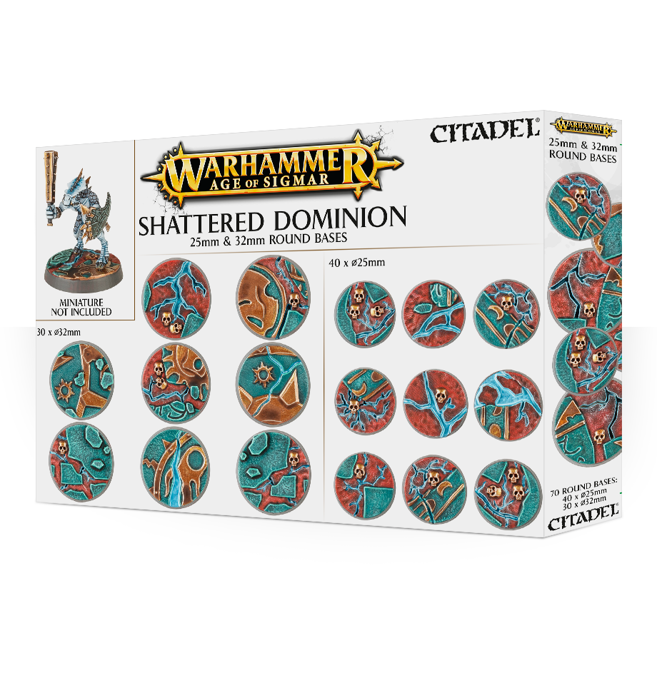 AOS: SHATTERED DOMINION: 25 & 32MM ROUND Bases Citadel | Red Claw Gaming