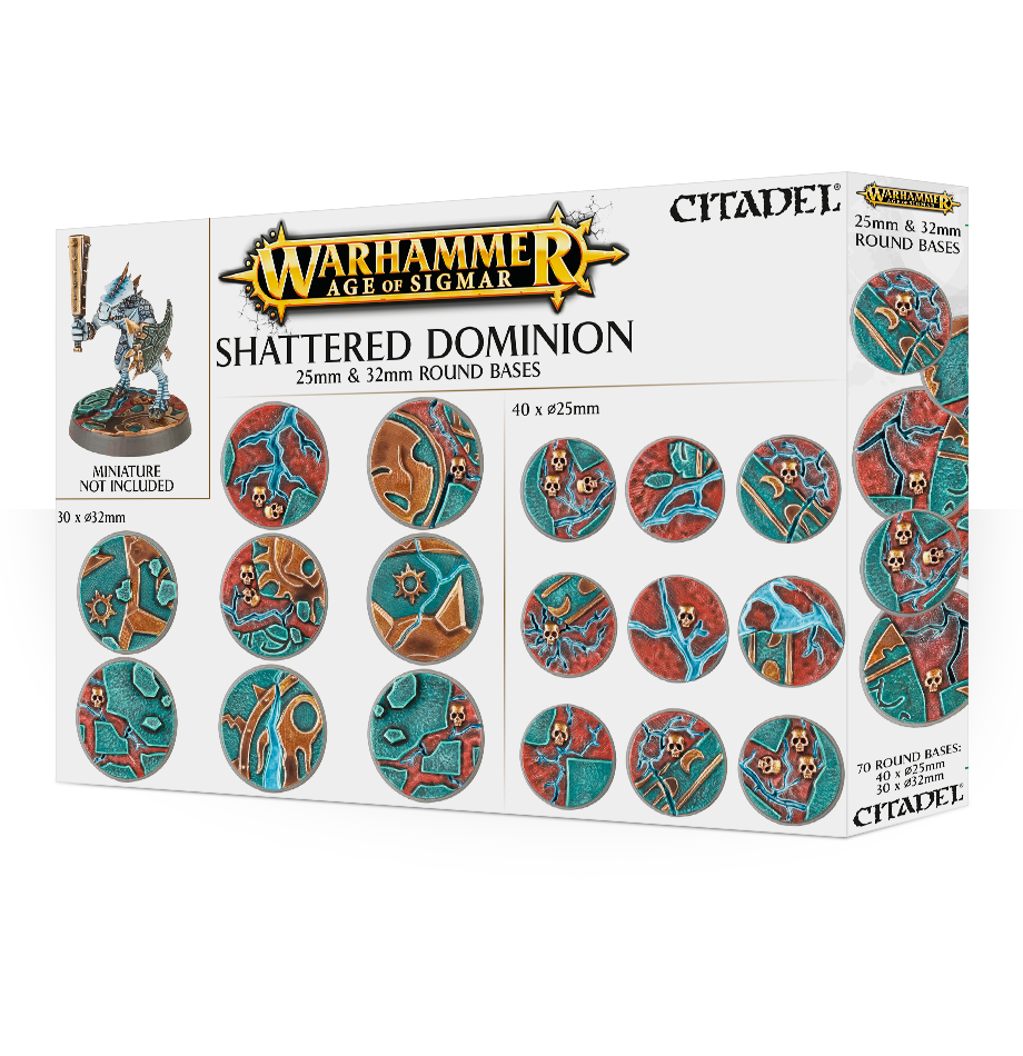 AOS: SHATTERED DOMINION: 25 & 32MM ROUND Bases Games Workshop    | Red Claw Gaming