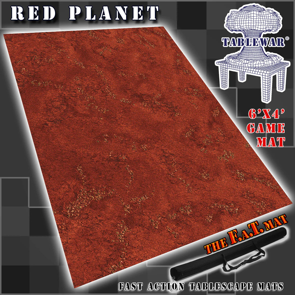 F.A.T. MATS: RED PLANET 6x4 Gaming Mat F.A.T. Mats    | Red Claw Gaming