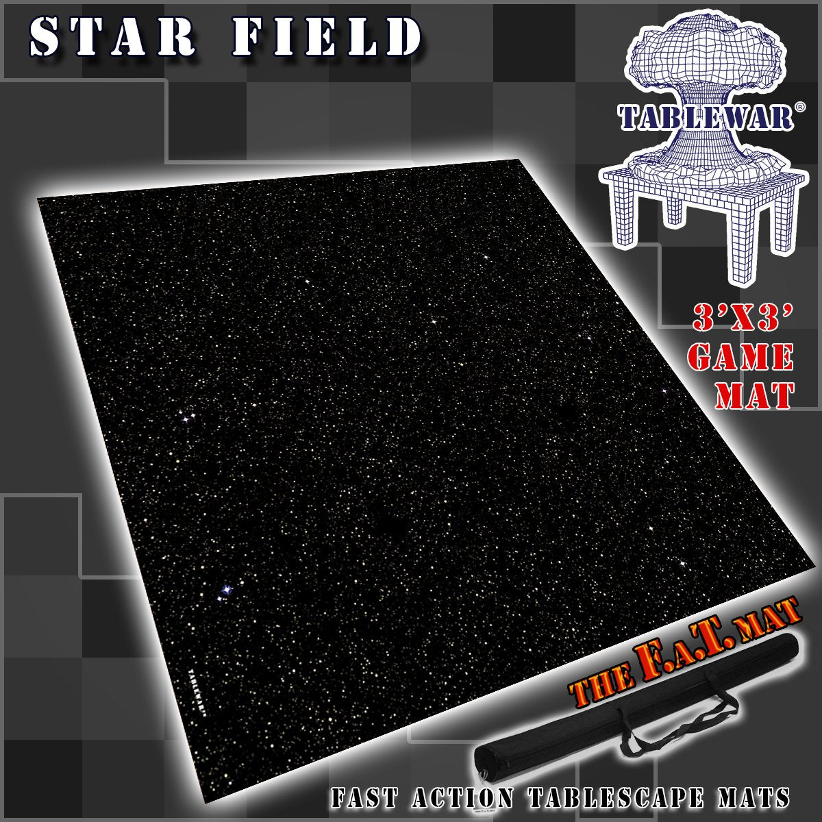 FAT Mat Star Field 3x3 Gaming Mat Clearance    | Red Claw Gaming