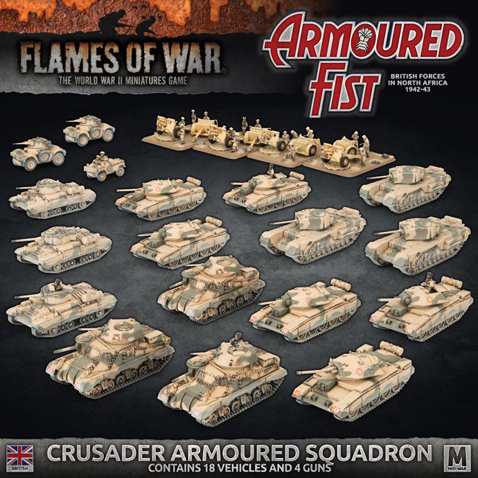 British Crusader Armoured Squadron Starter Set FLAMES OF WAR    | Red Claw Gaming