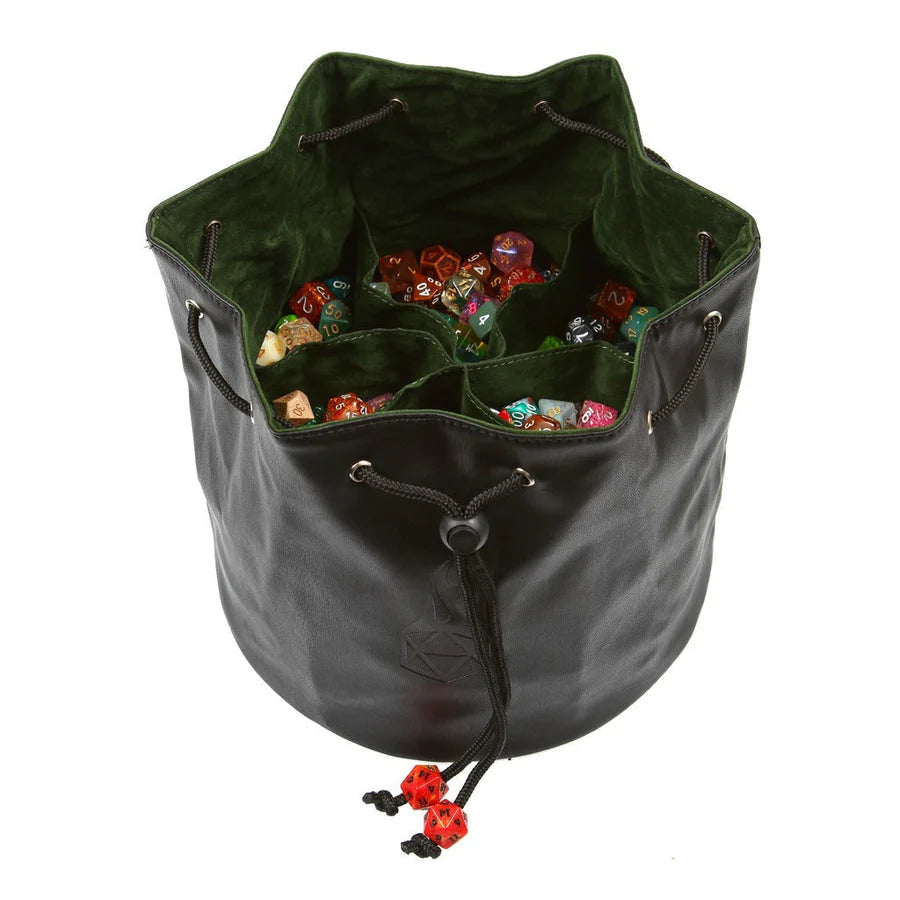 Pouch of the Endless Hoard Dice Bag D&D Accessory Forged Gaming Black and Blue   | Red Claw Gaming