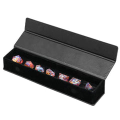 Magnetic Dice Vault - Black Leatherette Dice & Counters Foam Brain Games    | Red Claw Gaming