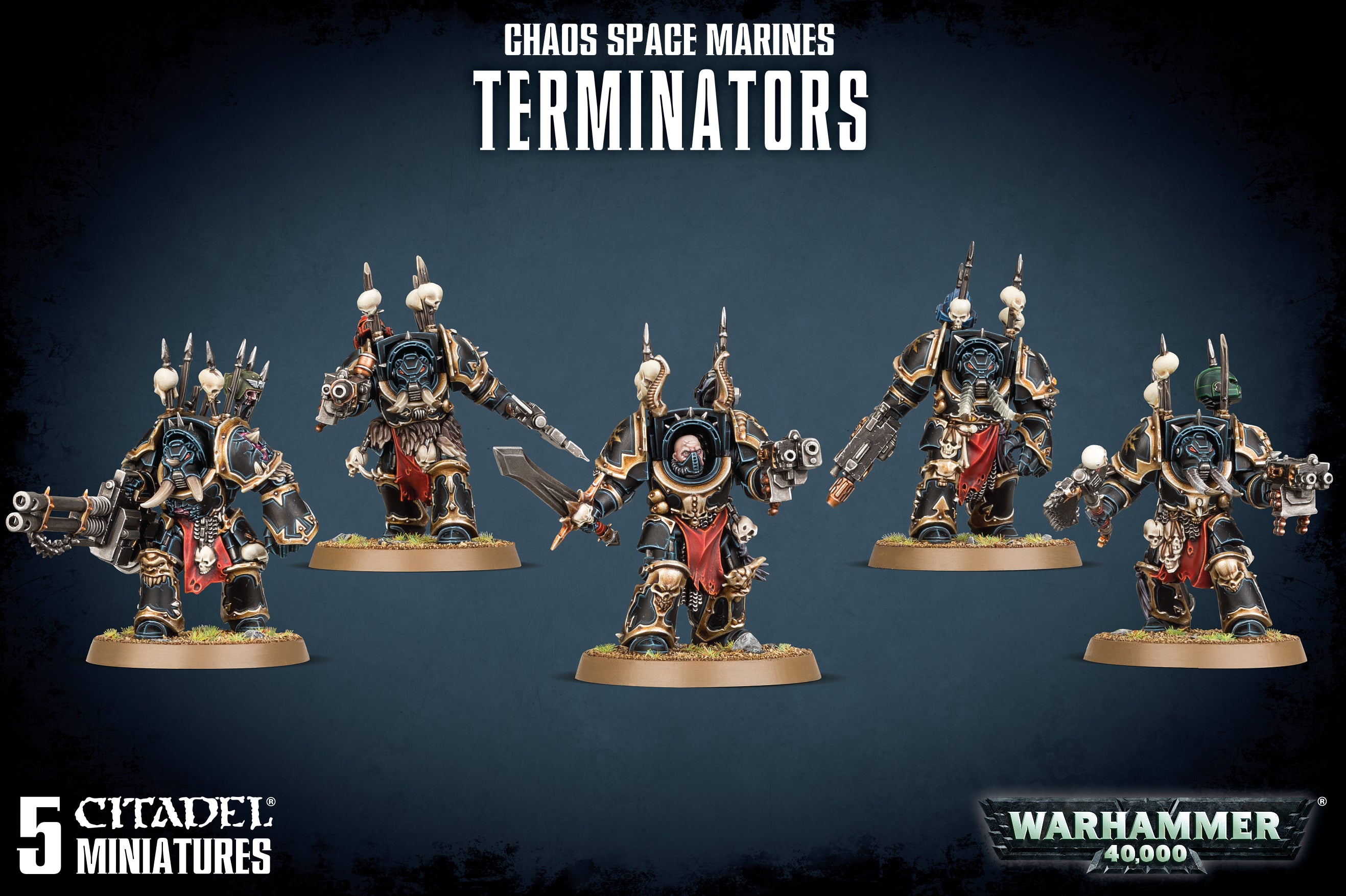 CHAOS SPACE MARINE TERMINATORS Chaos Space Marines Games Workshop | Red Claw Gaming