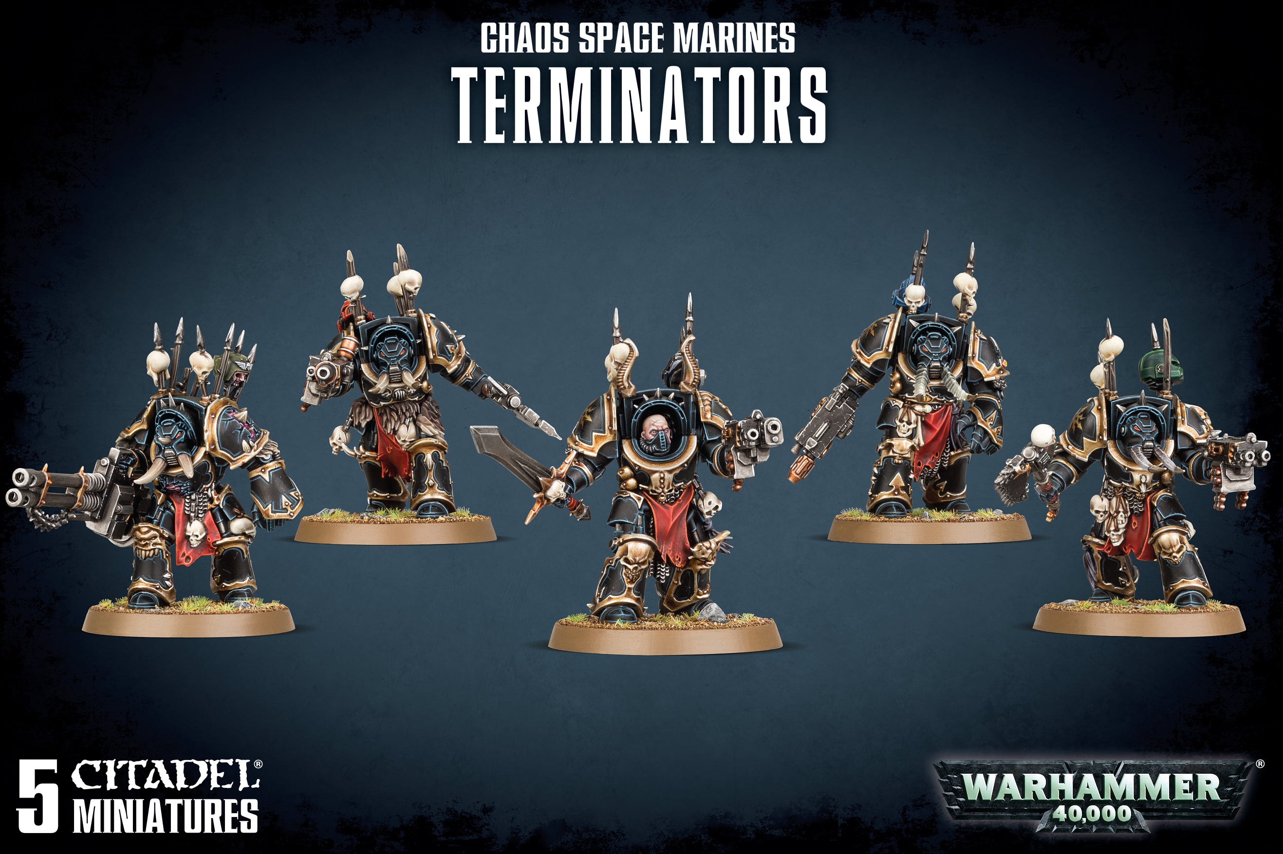 CHAOS SPACE MARINE TERMINATORS Chaos Space Marines Games Workshop    | Red Claw Gaming