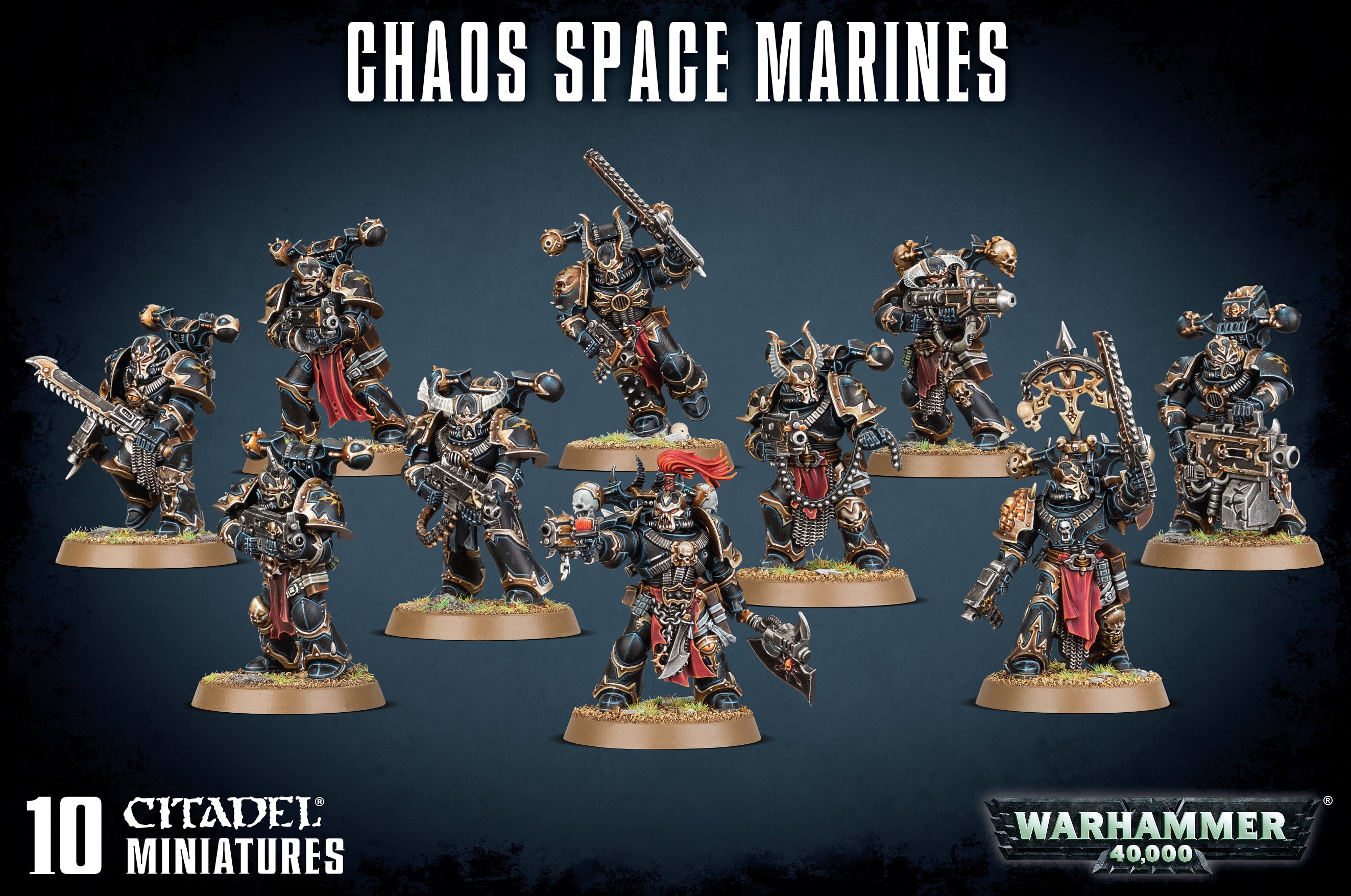 CHAOS SPACE MARINES Legionaries Chaos Space Marines Games Workshop    | Red Claw Gaming