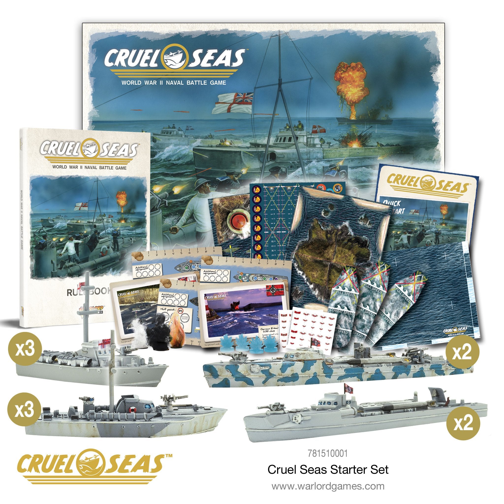 Cruel Seas Core Game Cruel Seas Warlord Games    | Red Claw Gaming