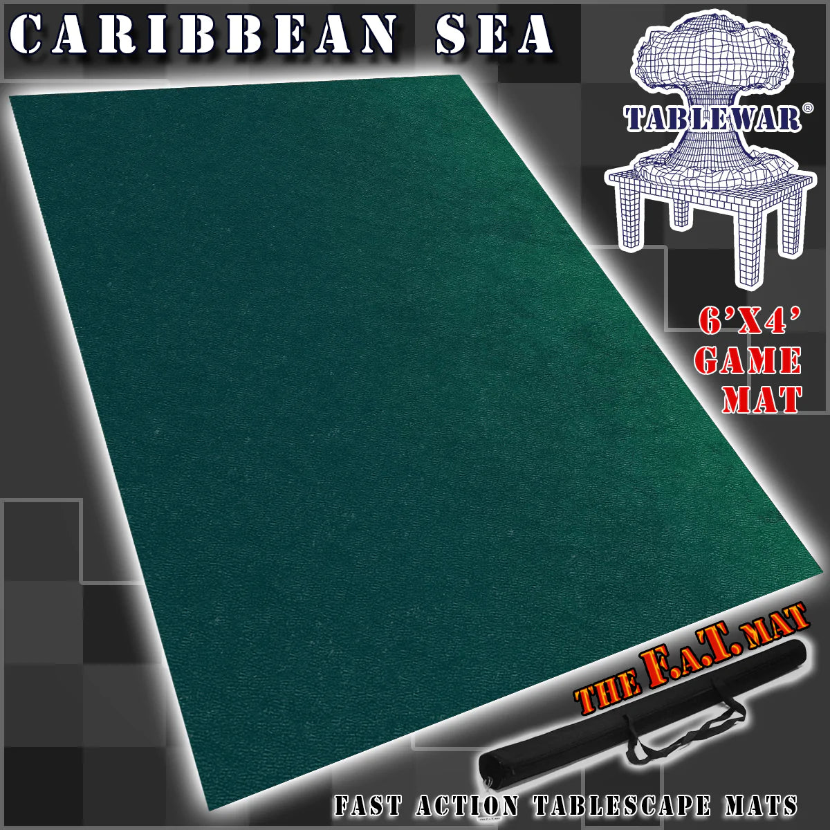 F.A.T. MATS: CARIBBEAN SEA 6x4 Gaming Mat F.A.T. Mats    | Red Claw Gaming