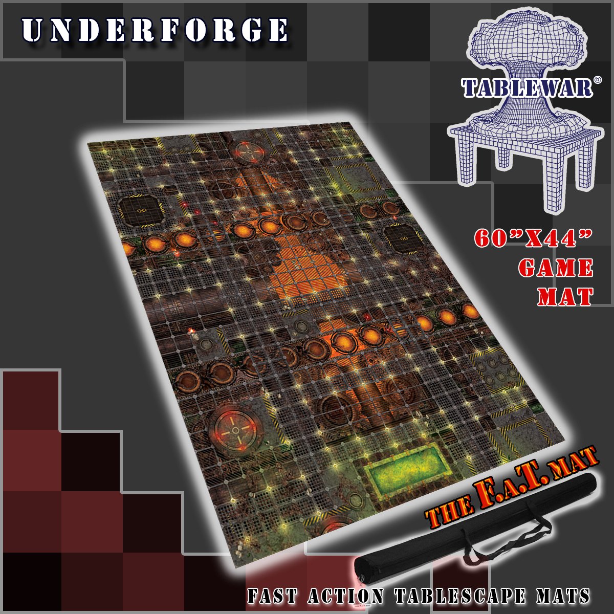F.A.T. Mats Underforge 60'x44' Gaming Mat F.A.T. Mats    | Red Claw Gaming