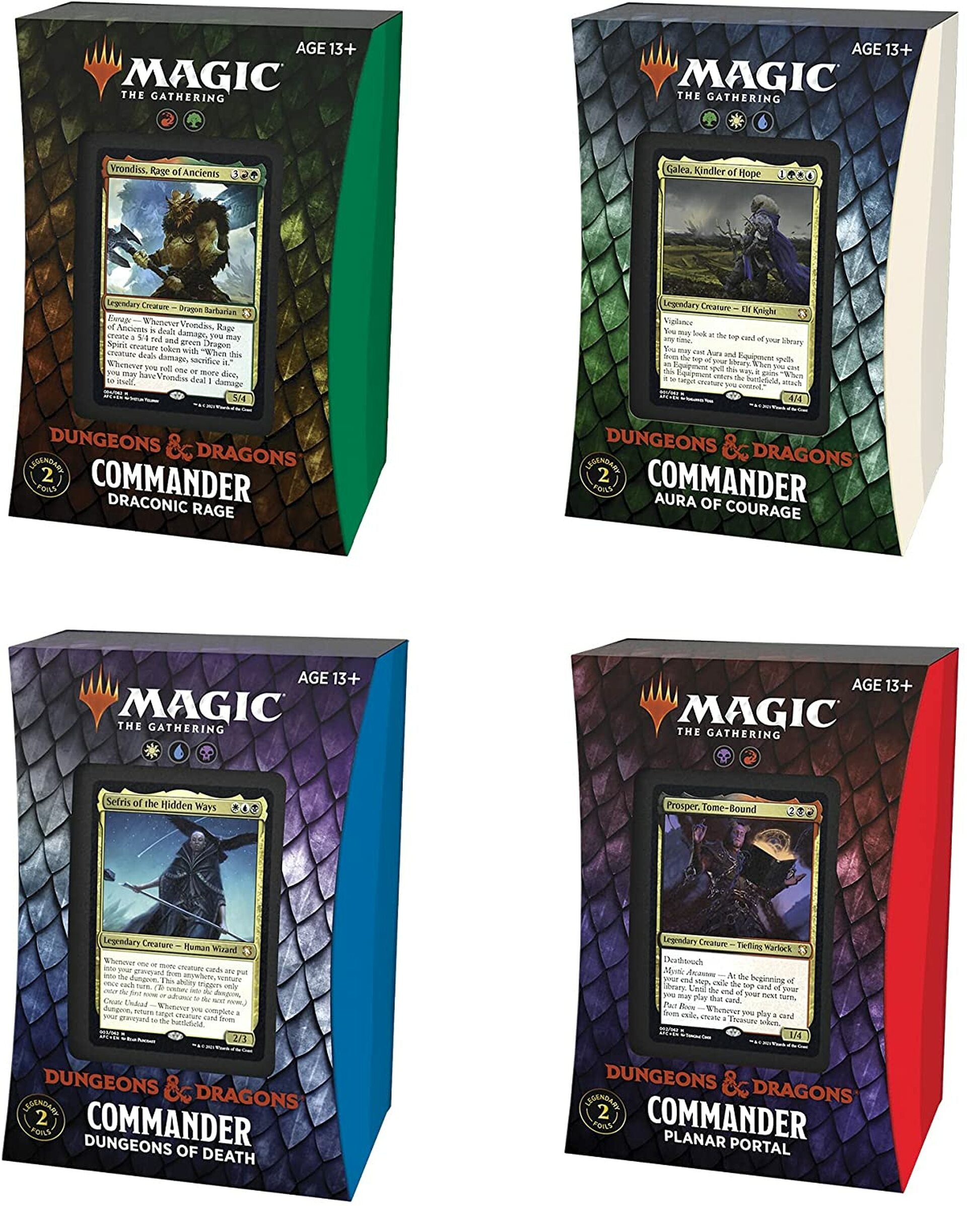 ADVENTURES IN THE FORGOTTEN REALMS COMMANDER BOX OF 4 Sealed Magic the Gathering Wizards of the Coast    | Red Claw Gaming