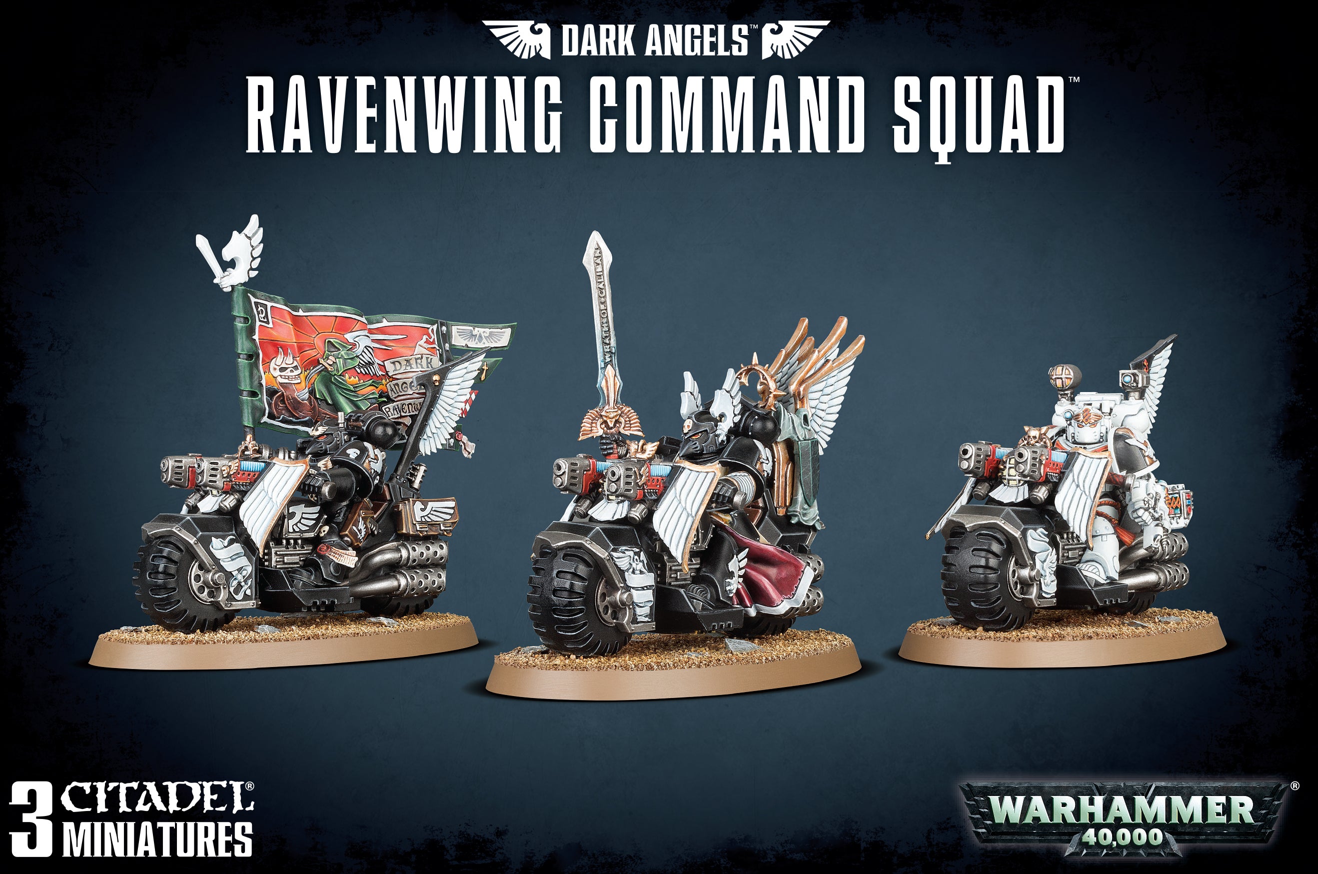 DARK ANGELS RAVENWING COMMAND SQUAD Dark Angels Games Workshop | Red Claw Gaming