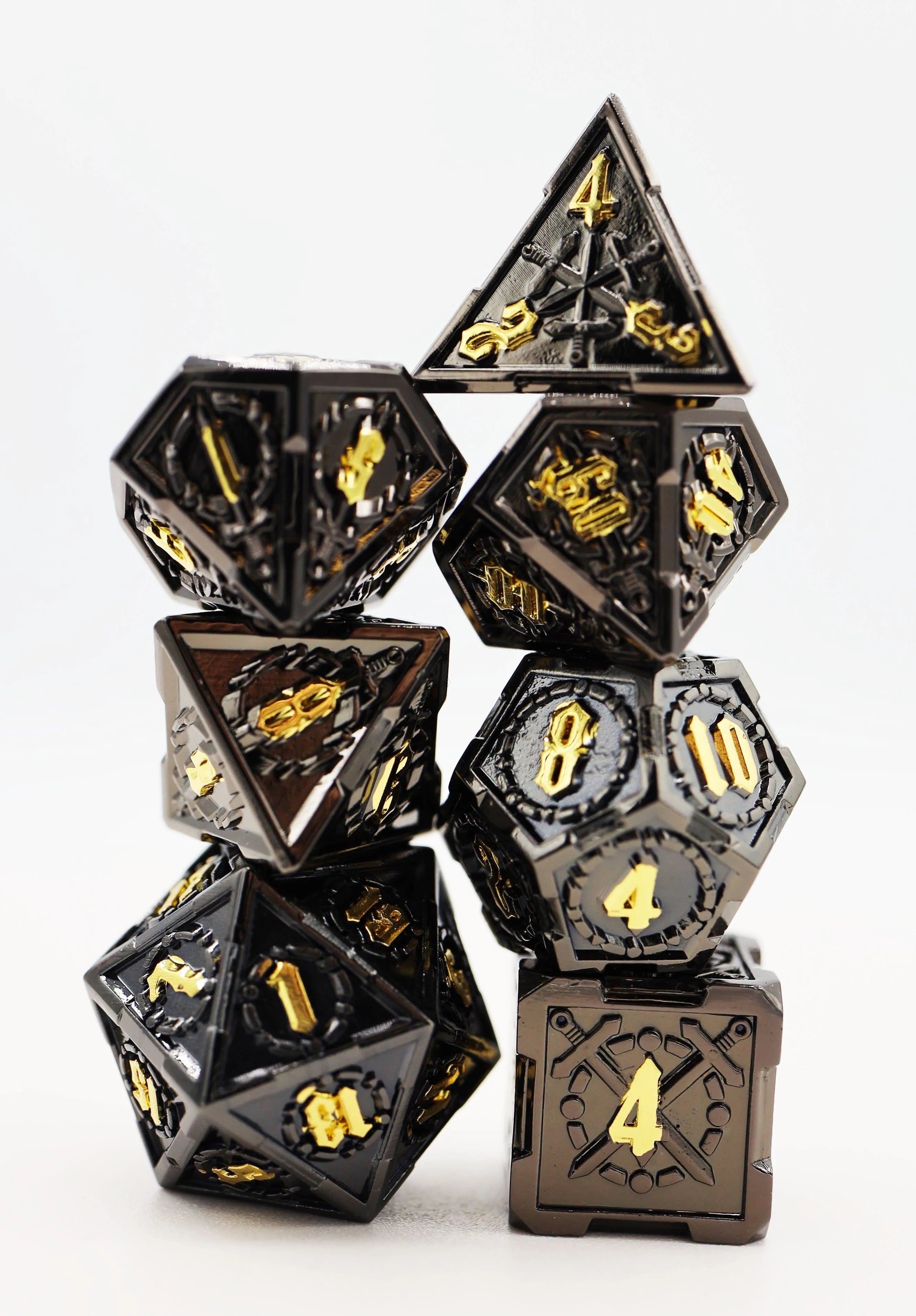 DEMONIC SWORD RPG METAL DICE SET Dice & Counters Foam Brain Games    | Red Claw Gaming