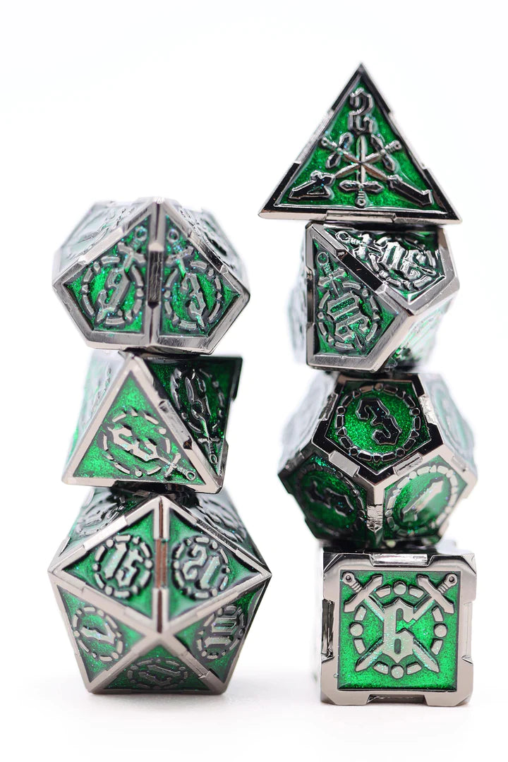 ENCHANTED FOREST SWORD RPG METAL DICE SET Dice & Counters Foam Brain Games    | Red Claw Gaming