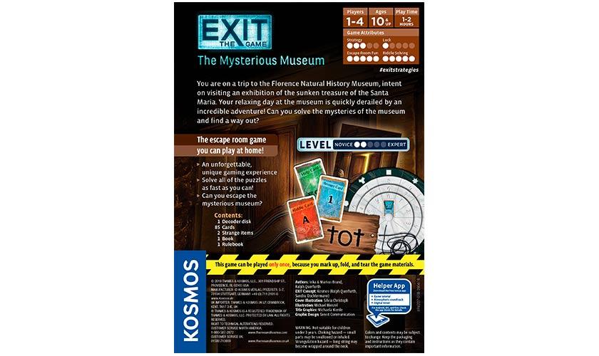 Exit: The Game – The Mysterious Museum Board Games Kosmos    | Red Claw Gaming