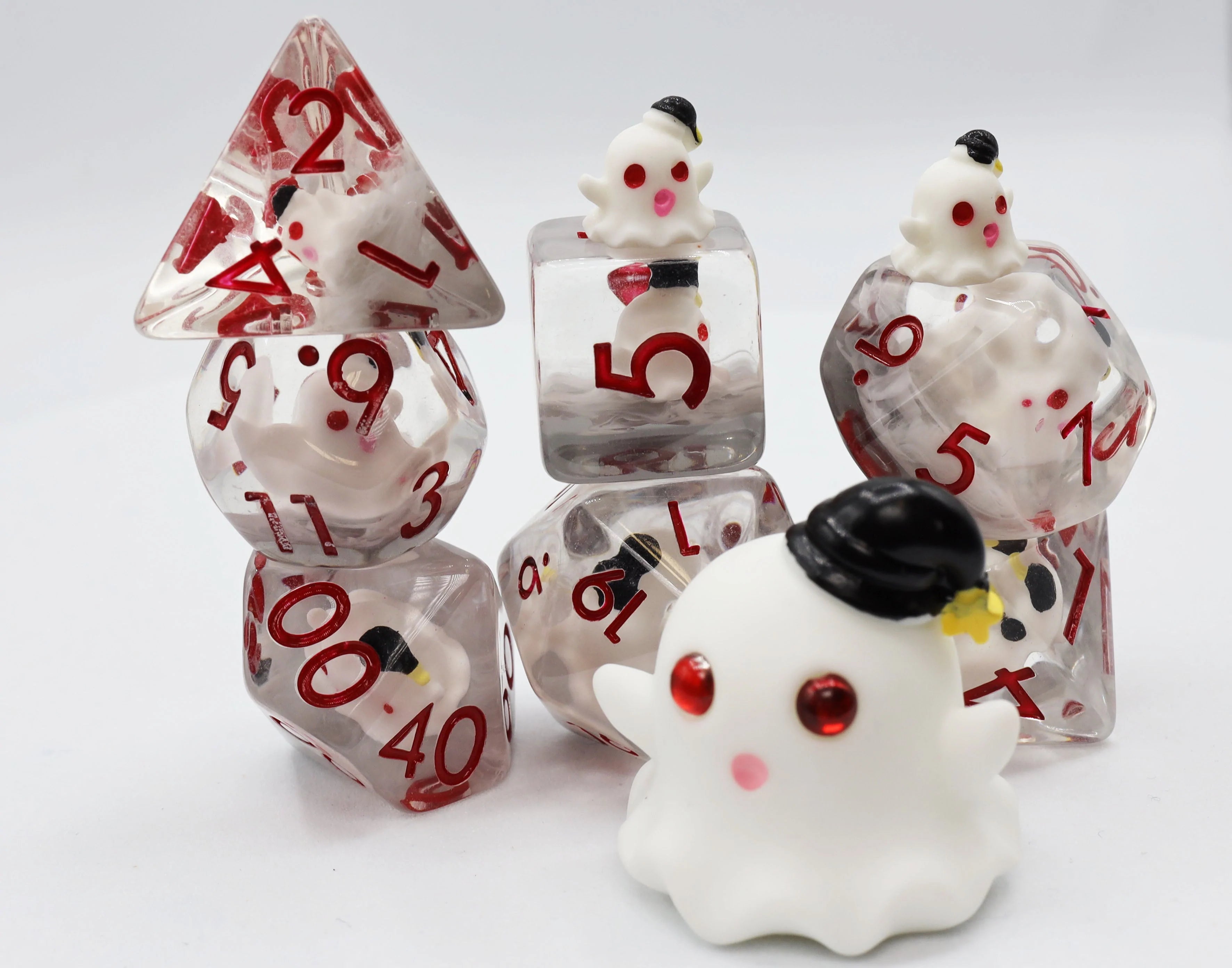 SLEEPY GHOST 7 Dice Set Dice & Counters Foam Brain Games    | Red Claw Gaming