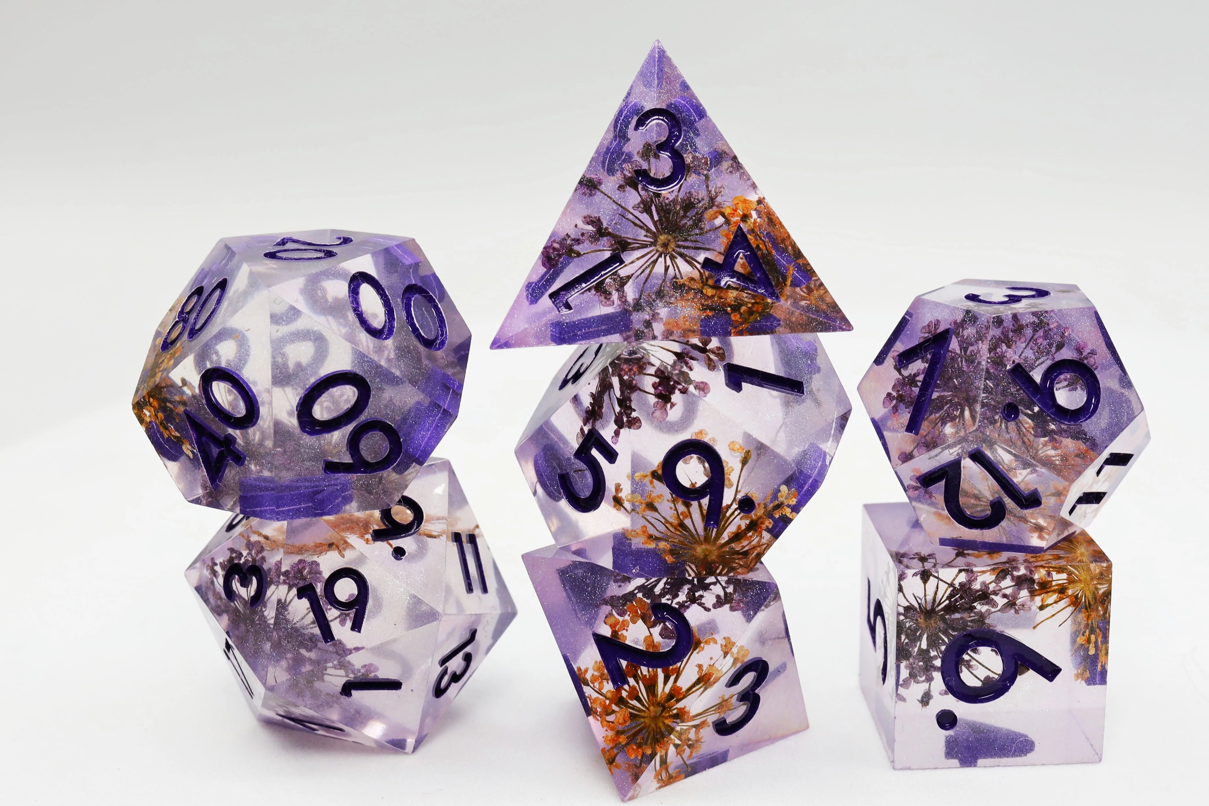 Sharpe Edge Resin RPG Dice Wish Flower Dice & Counters Foam Brain Games    | Red Claw Gaming
