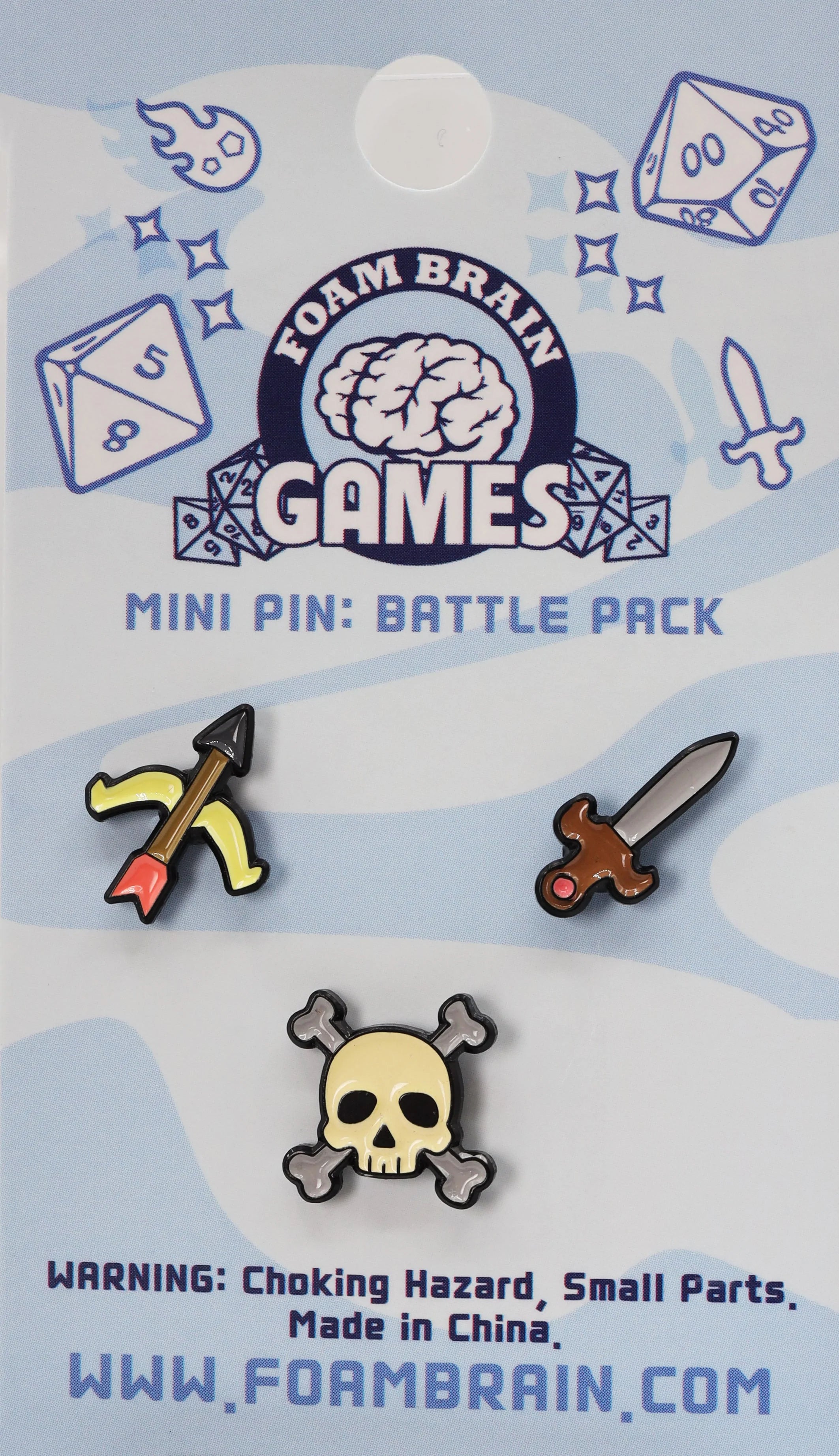 Mini Pins: Battle Pack Pins Foam Brain Games    | Red Claw Gaming