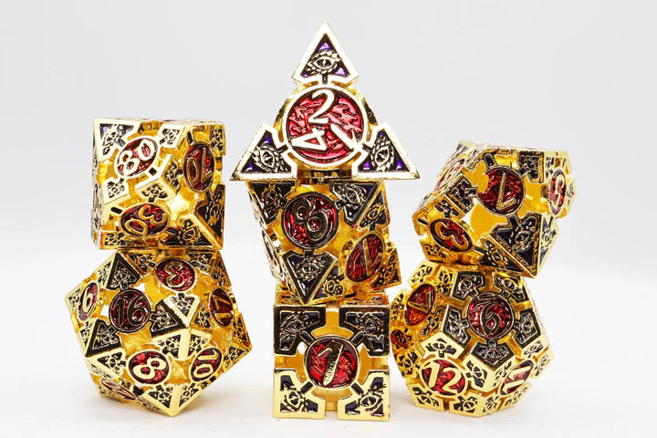 OCULUS: IMPASSIONED RPG METAL DICE SET Dice & Counters Foam Brain Games    | Red Claw Gaming