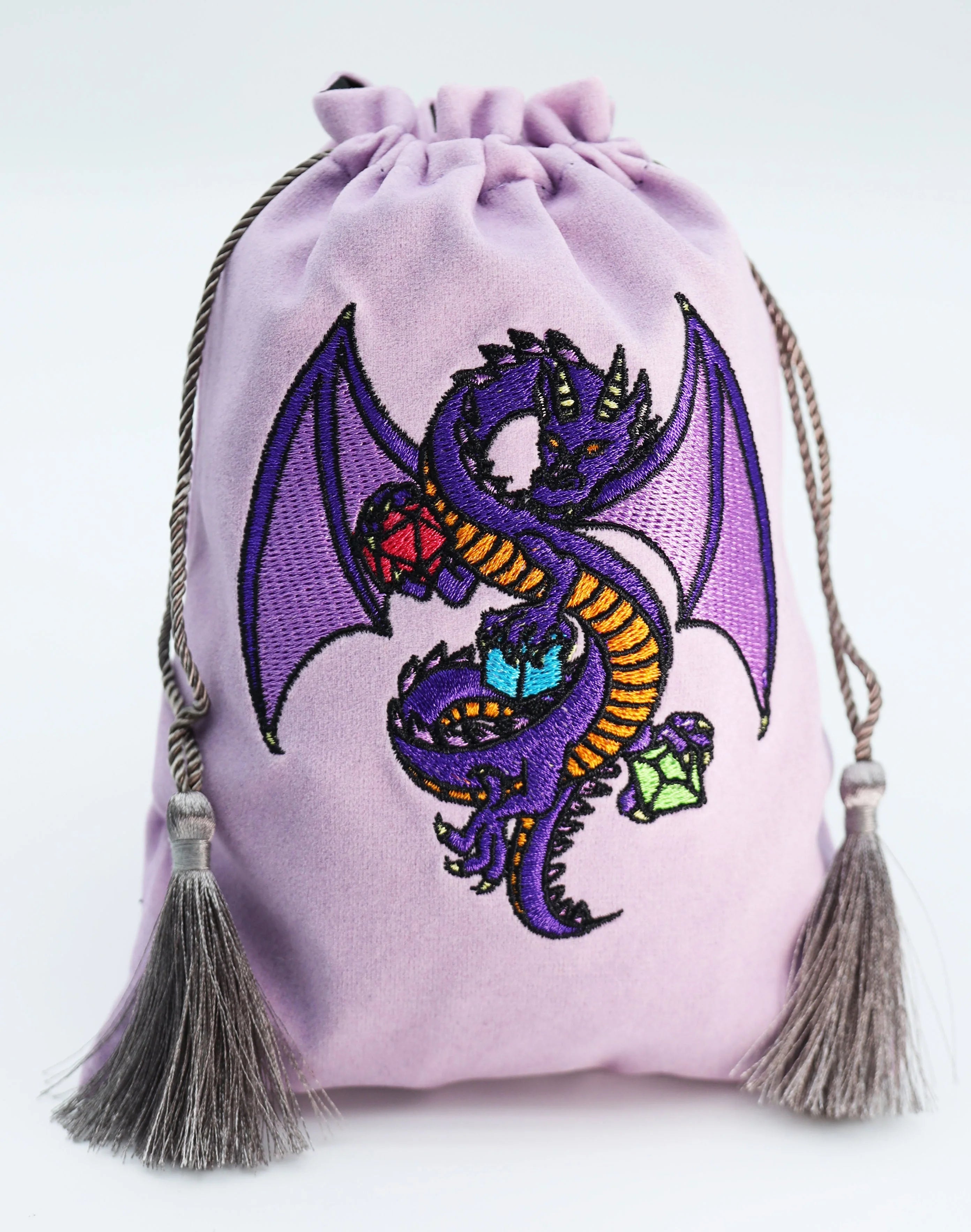 DICE BAG - PURPLE DRAGON Dice & Counters Foam Brain Games    | Red Claw Gaming