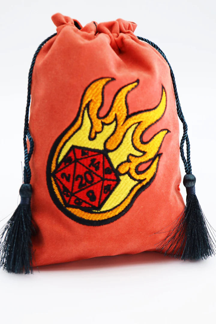 DICE BAG - DICE FIRE BALL Dice & Counters Foam Brain Games    | Red Claw Gaming
