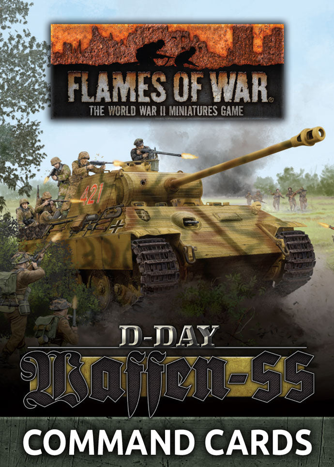 D-Day Waffen-SS  Command Cards Starter Set FLAMES OF WAR    | Red Claw Gaming