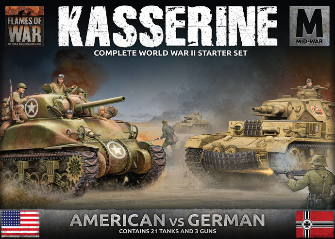 Desert Starter Set - Kasserine (US vs Germ) Starter Set FLAMES OF WAR    | Red Claw Gaming