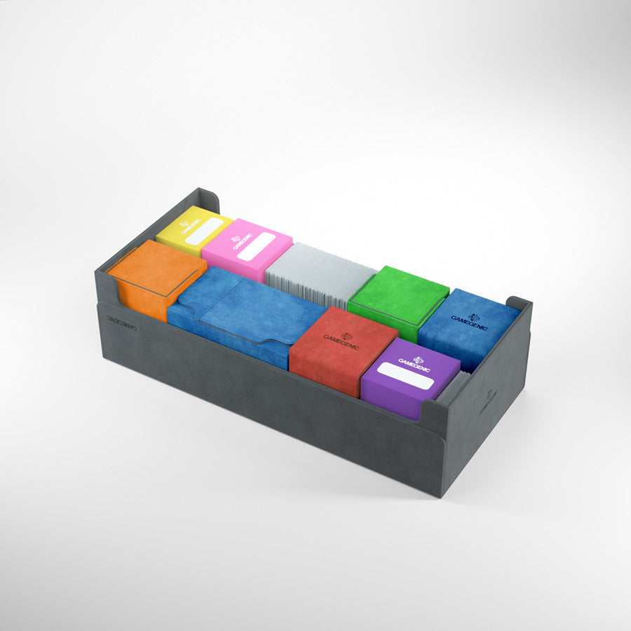 DUNGEON 1100+ CONVERTIBLE MIDNIGHT GREY Deck Box Gamegenic Midnight Grey   | Red Claw Gaming