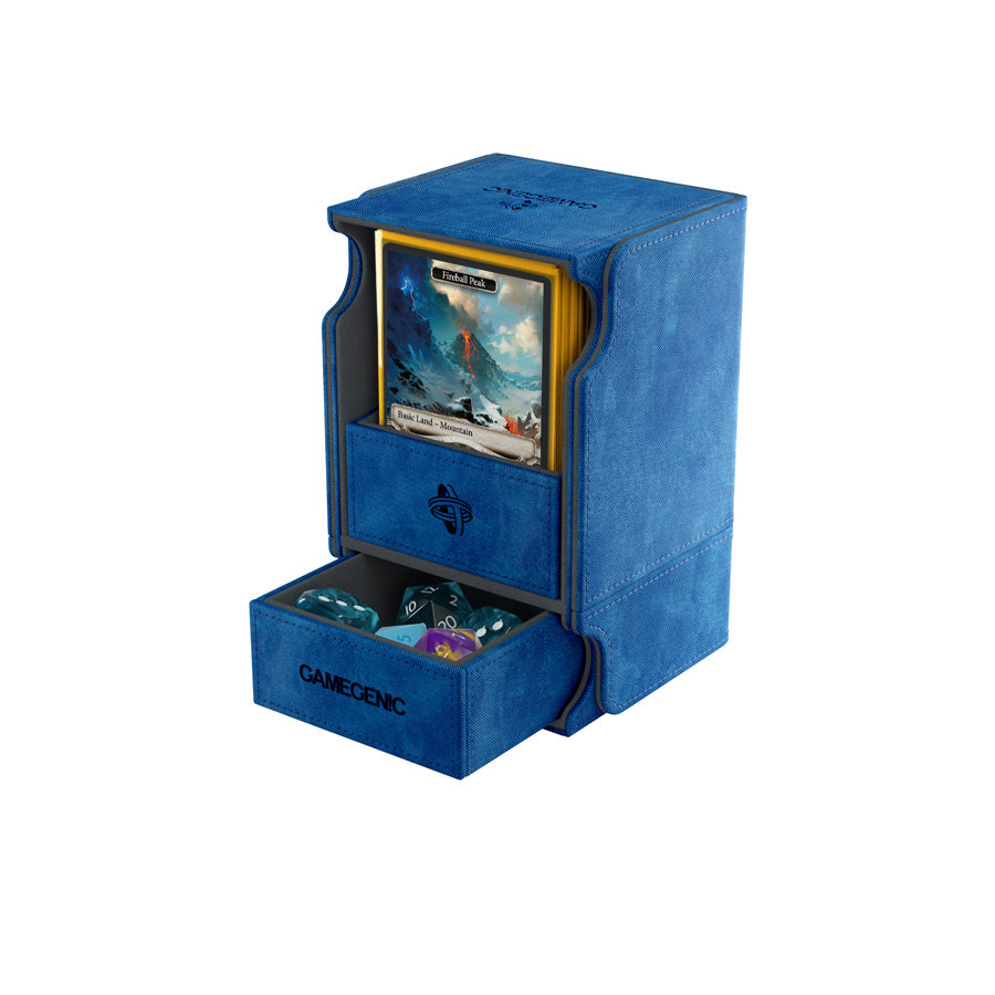Gamegenic Watchtower 100+ Deck Box Gamegenic Blue   | Red Claw Gaming