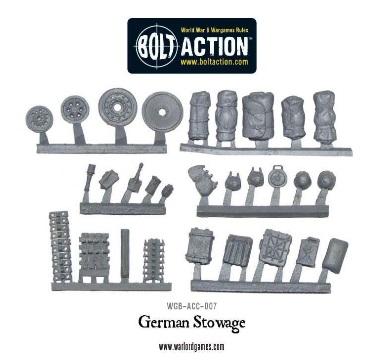 German Stowage Accessories Warlord Games    | Red Claw Gaming