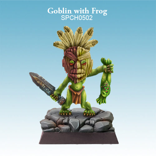 Goblin with a Frog Minatures Spellcrow    | Red Claw Gaming