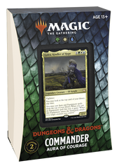 ADVENTURES IN THE FORGOTTEN REALMS COMMANDER DECK Sealed Magic the Gathering Wizards of the Coast Aura Of Courage   | Red Claw Gaming