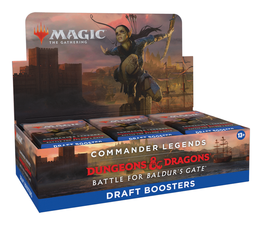 COMMANDER LEGENDS BATTLE FOR BALDURS GATE Draft Booster Box Sealed Magic the Gathering Wizards of the Coast    | Red Claw Gaming