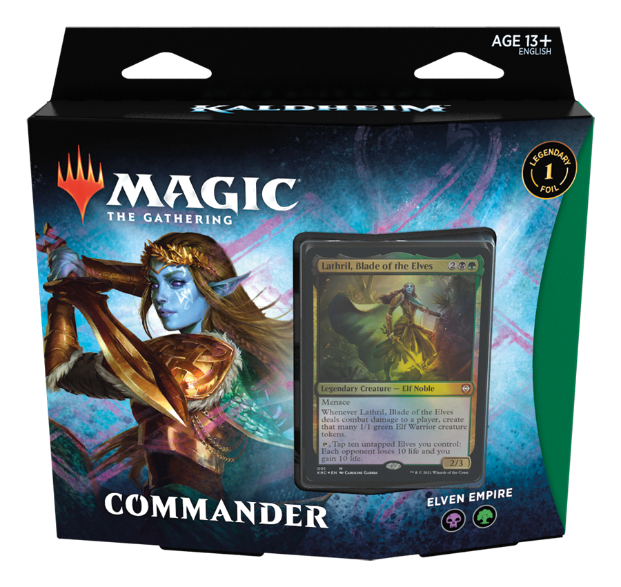 MTG KALDHEIM COMMANDER - ELVISH EMPIRE Sealed Magic the Gathering Wizards of the Coast    | Red Claw Gaming