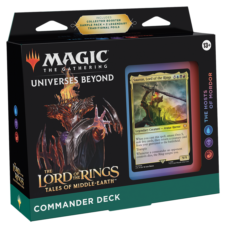 The Lord of the Rings: Tales of Middle-earth - Commander Sealed Magic the Gathering Wizards of the Coast (Sealed) The Hosts of Mordor   | Red Claw Gaming