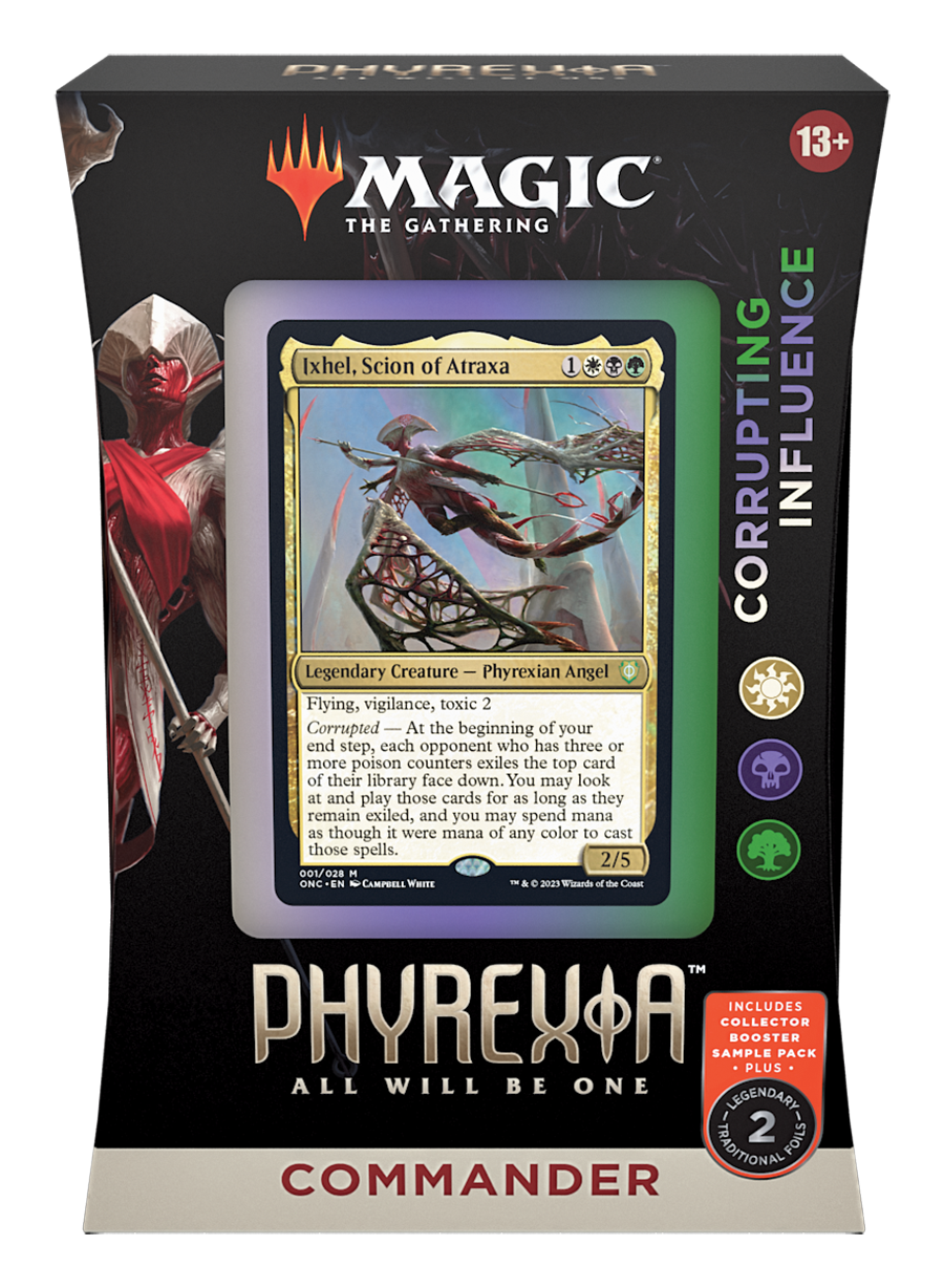 Phyrexia: All Will Be One Commander Decks—Corrupting Influence Sealed Magic the Gathering Wizards of the Coast    | Red Claw Gaming