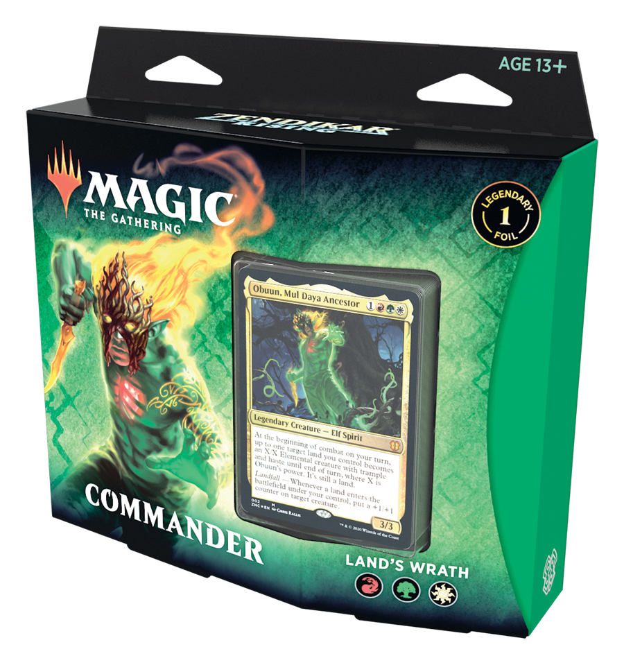 Zendikar Rising Commander Sealed Magic the Gathering Wizards of the Coast Land's Wrath   | Red Claw Gaming
