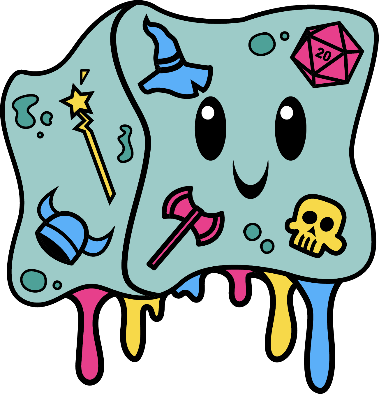 Gelly Cube Enamel Pride Pins - Pansexual Pins Foam Brain Games    | Red Claw Gaming