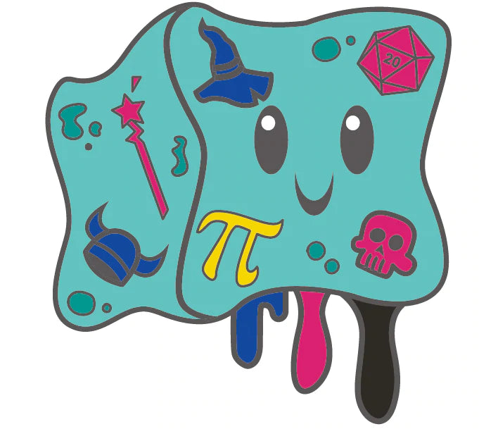Gelly Cube Enamel Pride Pins - Poly Pins Foam Brain Games    | Red Claw Gaming