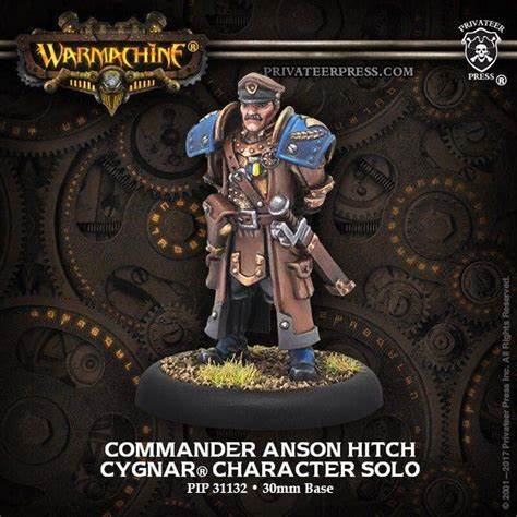 Cygnar Commander Anson Hitch Miniatures Clearance    | Red Claw Gaming