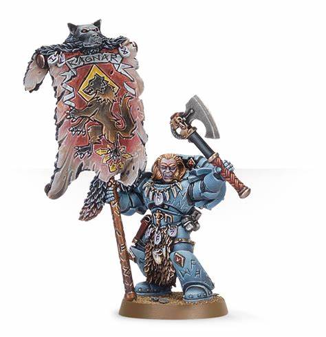 Space Wolves Grey Hunter With Wolf Standard (Direct) Space Wolves Games Workshop    | Red Claw Gaming