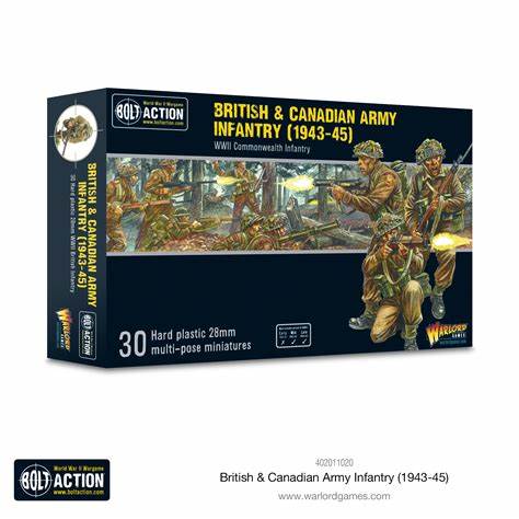 British and Canadian Infantry British Warlord Games    | Red Claw Gaming