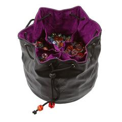 Pouch of the Endless Hoard Dice Bag D&D Accessory Forged Gaming Black and Purple   | Red Claw Gaming