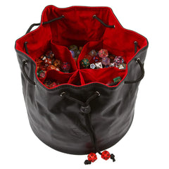 Pouch of the Endless Hoard Dice Bag D&D Accessory Forged Gaming Black and Red   | Red Claw Gaming
